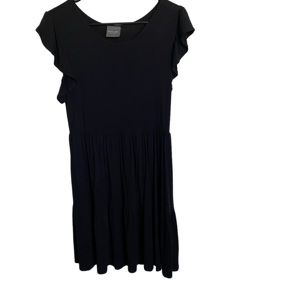 Black OLIVIA RAE t shirt dress cinches at waist size L